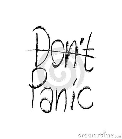 Do not Panic Typo Letters Stock Photo